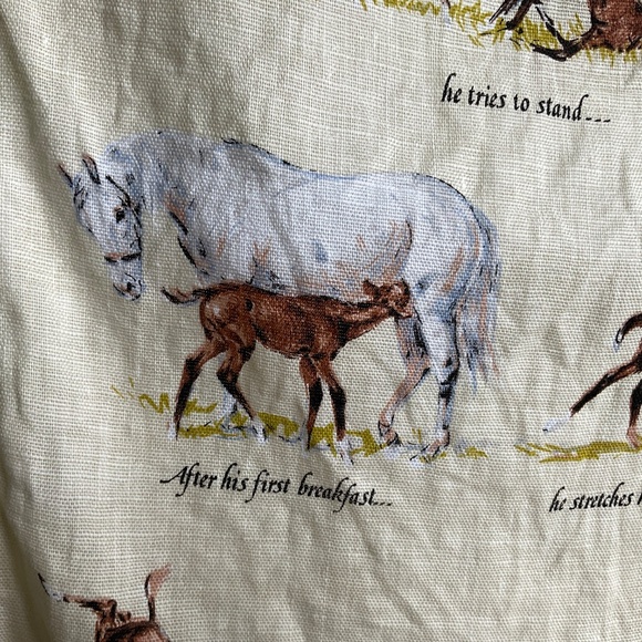 Ulster Weavers Linen Tea Towel A Foal’s First Day Sam Savitt 100% Irish Linen - Picture 8 of 16
